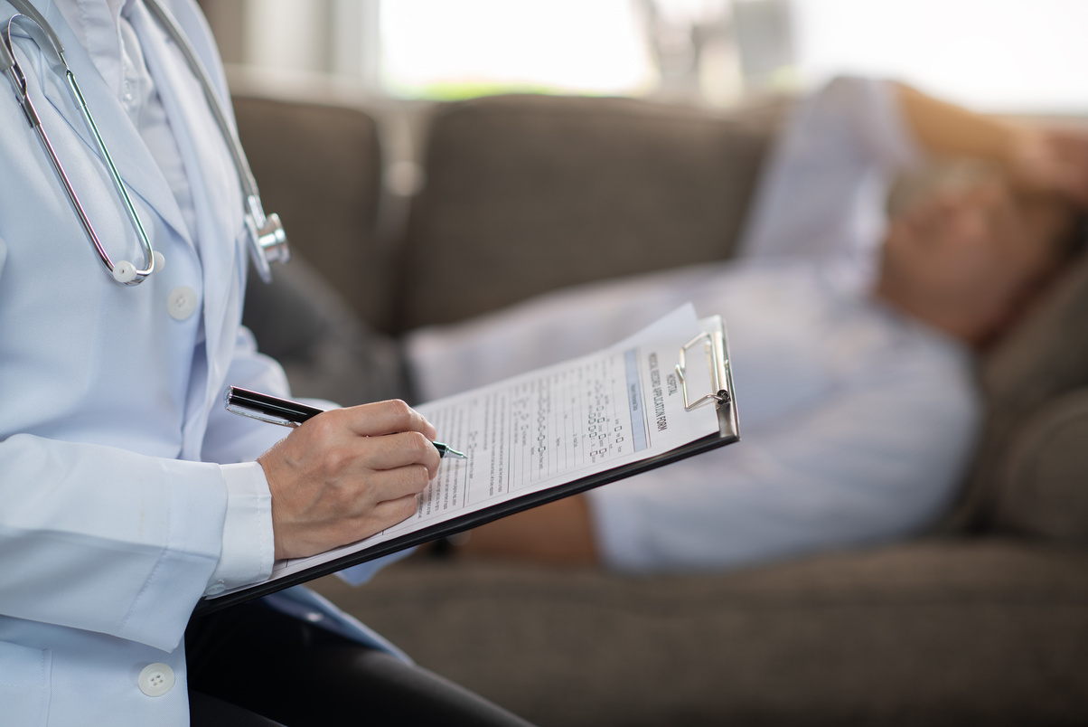 psychiatrist with patient